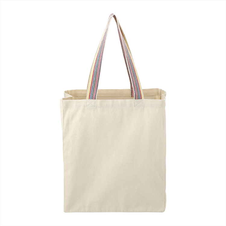 Picture of Rainbow Recycled 8oz Cotton Grocery Tote