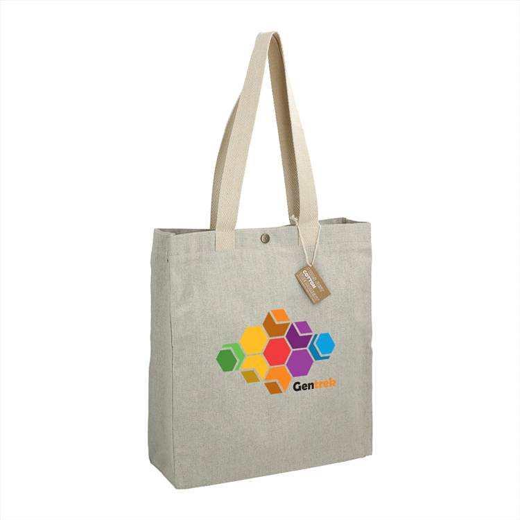 Picture of Repose 10oz Recycled Cotton Box Tote w/Snap