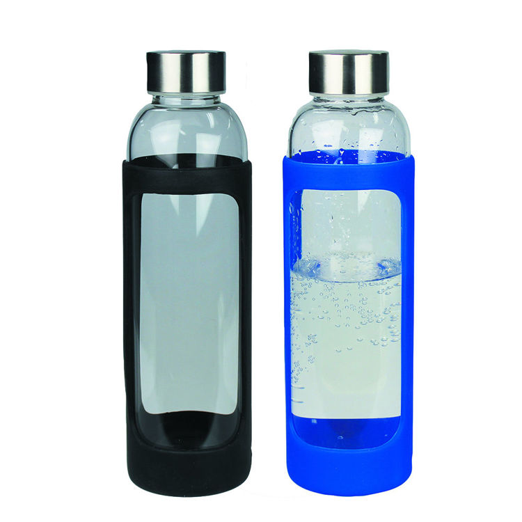 Picture of Glass Bottle with Silicone Cover 500ml