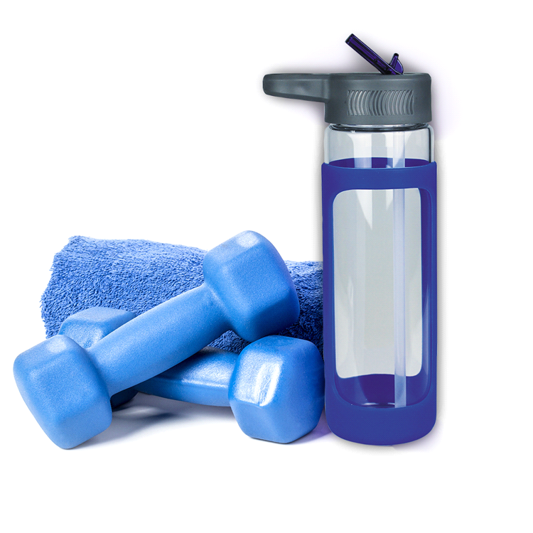 Picture of Glass Bottle with Silicone Cover 600ml