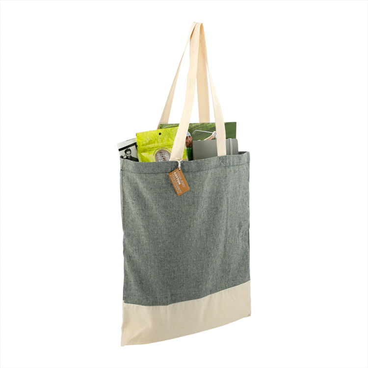 Picture of Split Recycled 150ml Cotton Twill Convention Tote