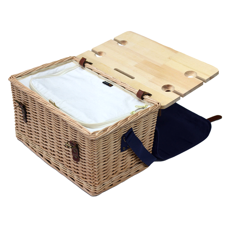 Picture of Trekk Wicker Basket With Picnic Table