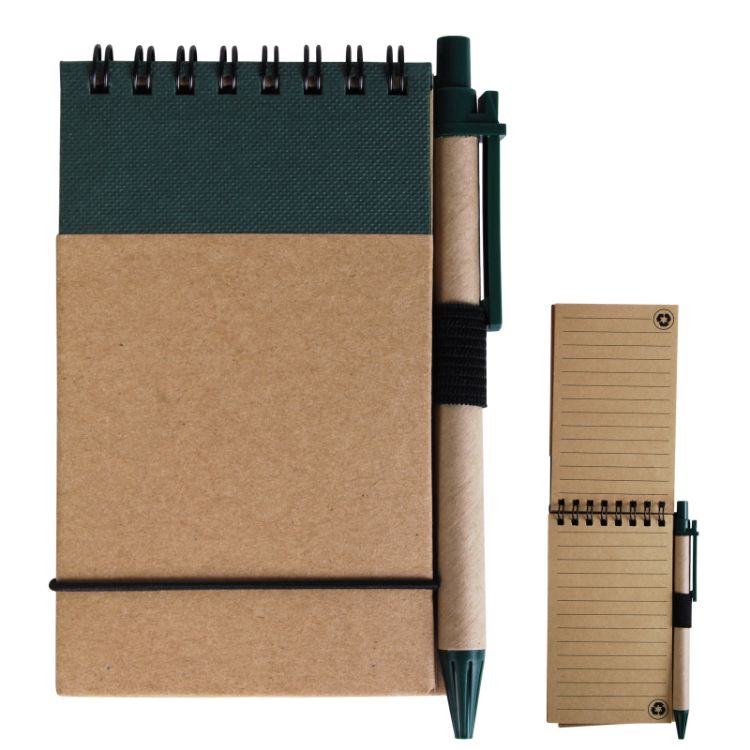 Picture of Tradie Cardboard Notebook with Pen 