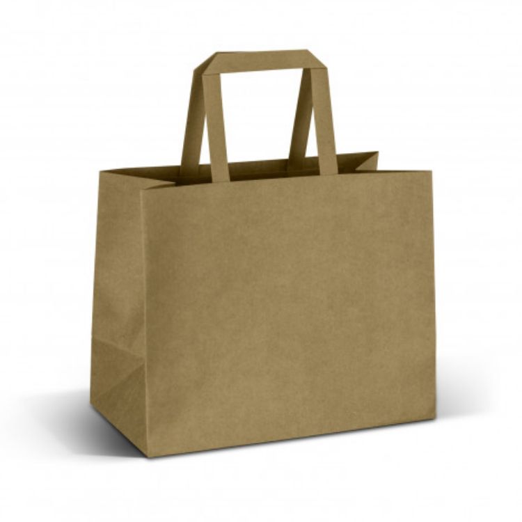 Picture of Medium Flat Handle Paper Bag Landscape