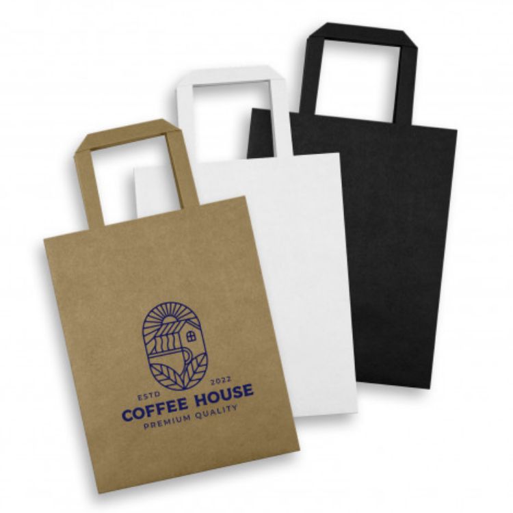 Picture of Medium Flat Handle Paper Bag Portrait