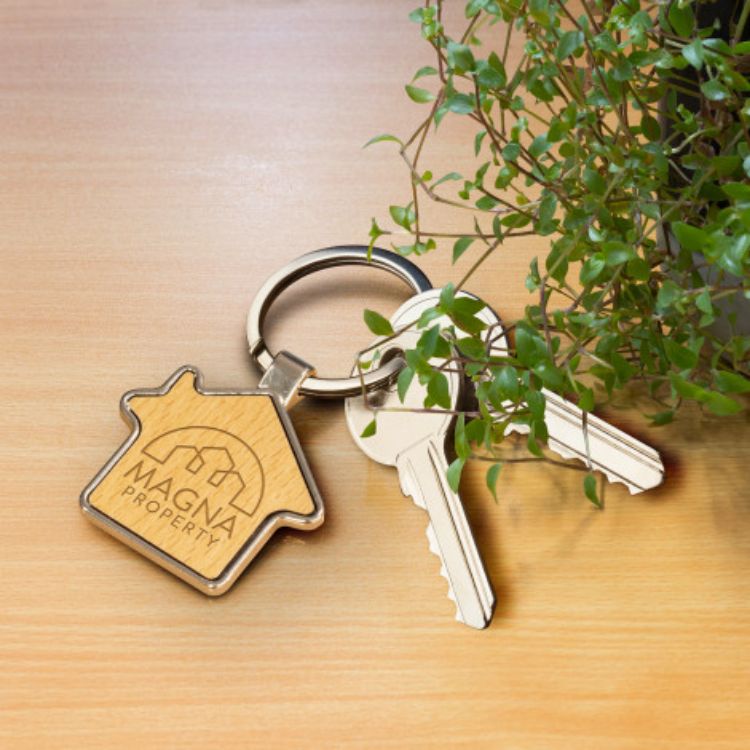 Picture of Santo House Shaped Key Ring