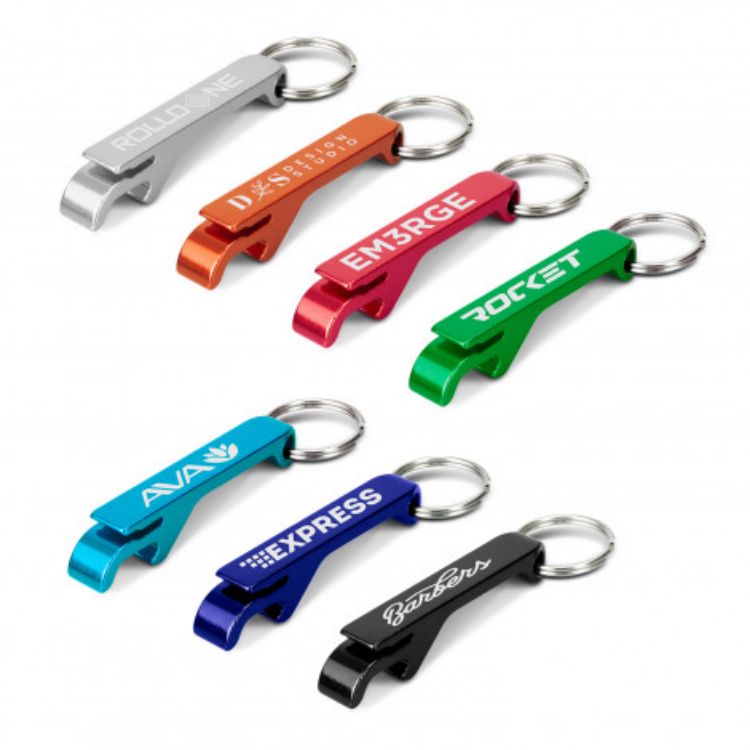 Picture of Snappy Metal Bottle Opener Key Ring