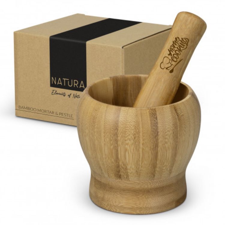 Picture of NATURA Bamboo Mortar and Pestle