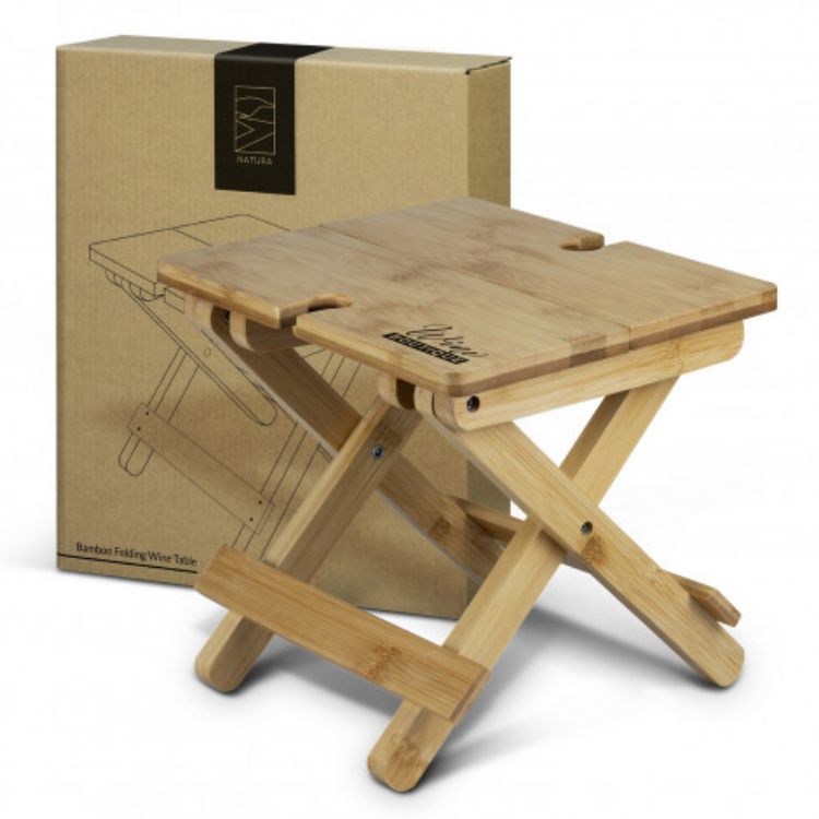 Picture of NATURA Bamboo Folding Wine Table