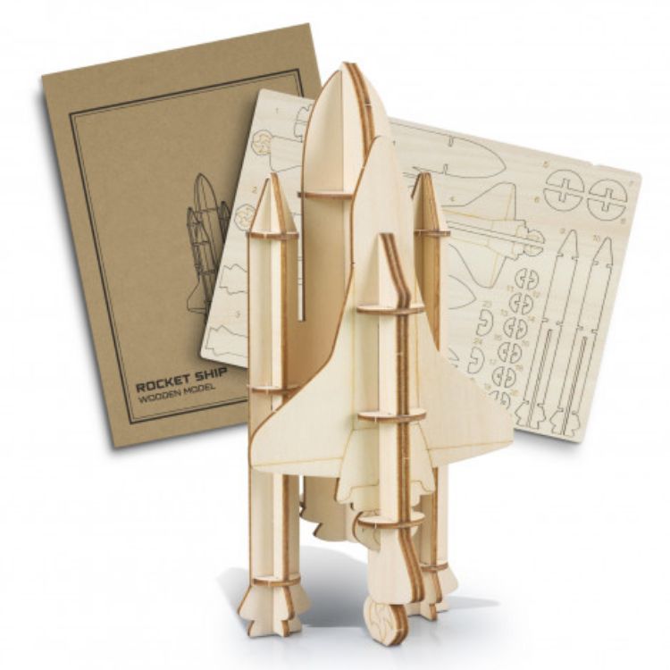 Picture of BRANDCRAFT Rocket Ship Wooden Model