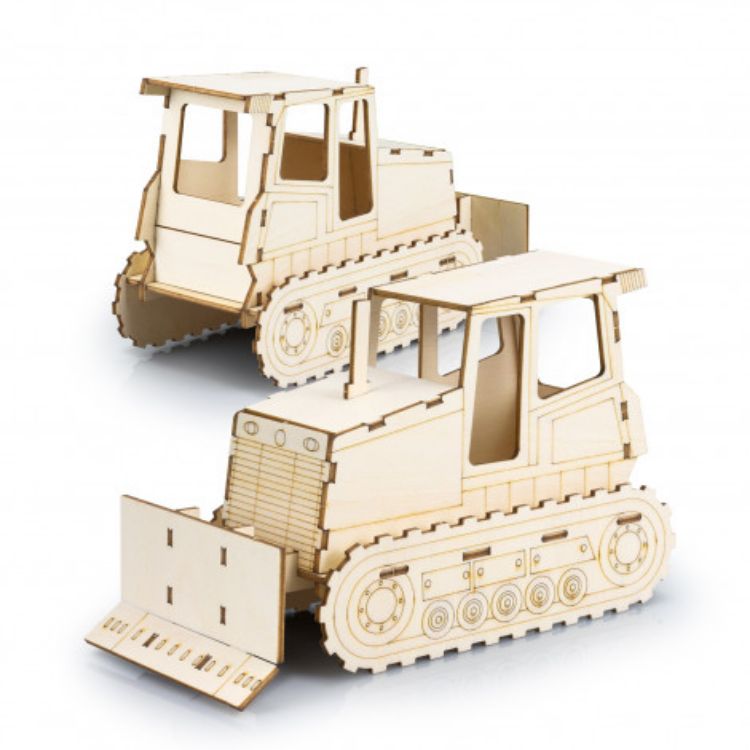 Picture of BRANDCRAFT Bulldozer Wooden Model