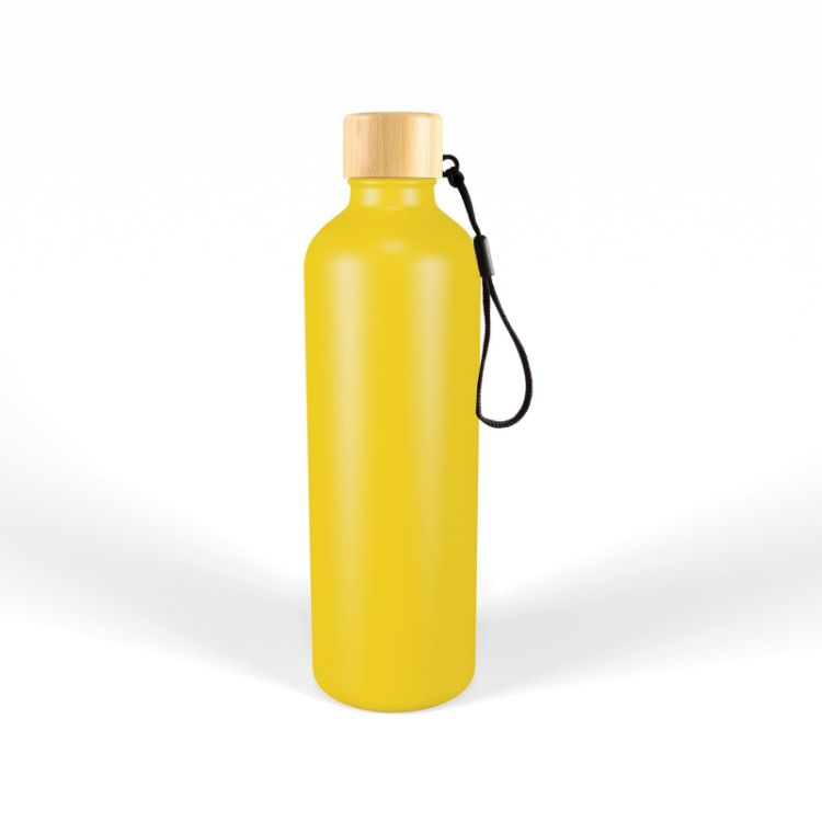 Picture of Gelato Aluminium Drink Bottle with Bamboo Lid