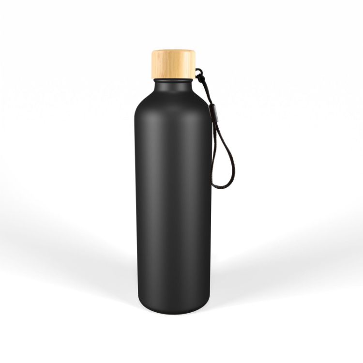 Picture of Gelato Aluminium Drink Bottle with Bamboo Lid