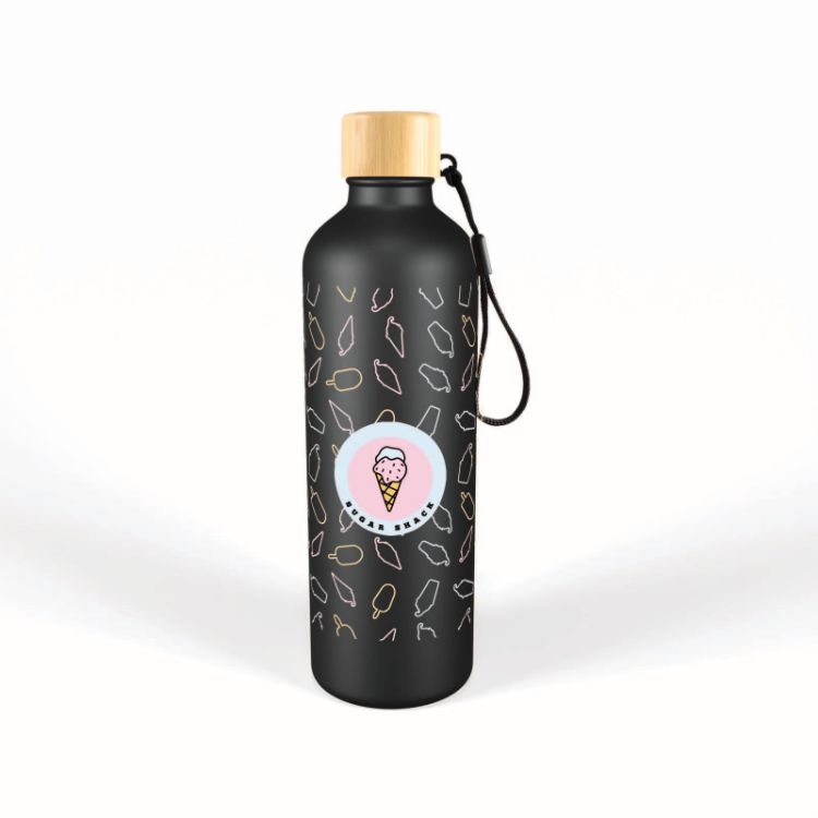 Picture of Gelato Aluminium Drink Bottle with Bamboo Lid