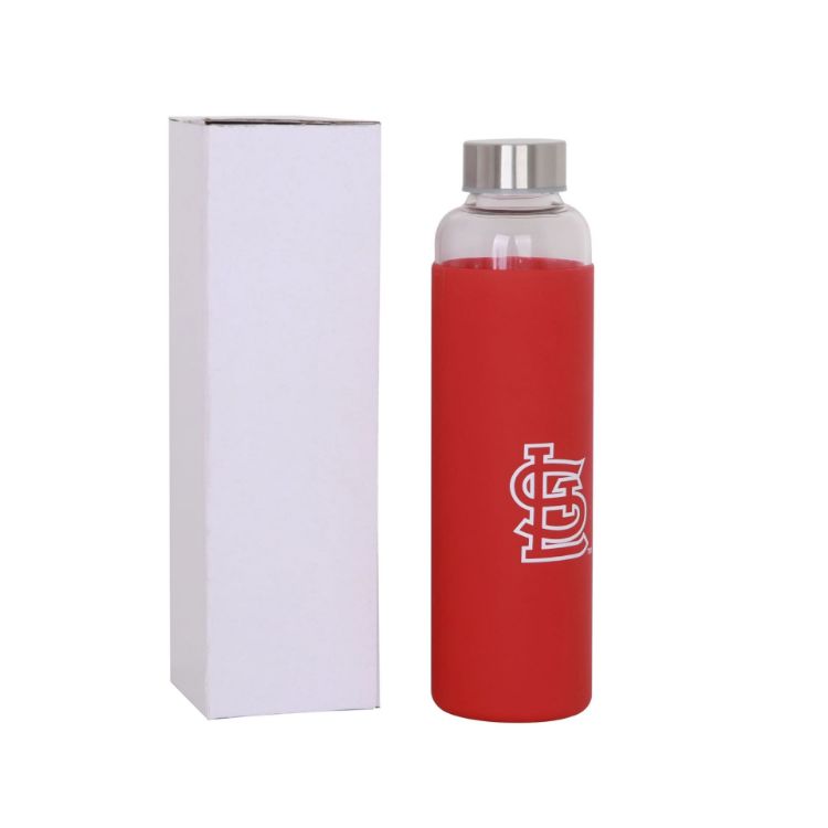 Picture of 550ml Glass Drink Bottle with Stainless steel Lid