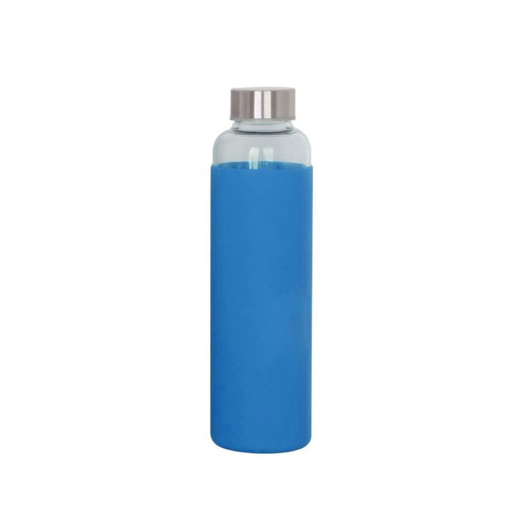 Picture of 550ml Glass Drink Bottle with Stainless steel Lid