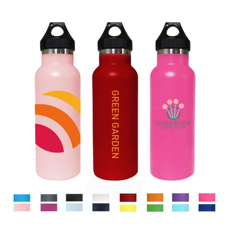 Picture of 600ml Double Wall Vacuum Bottle with PP Lid