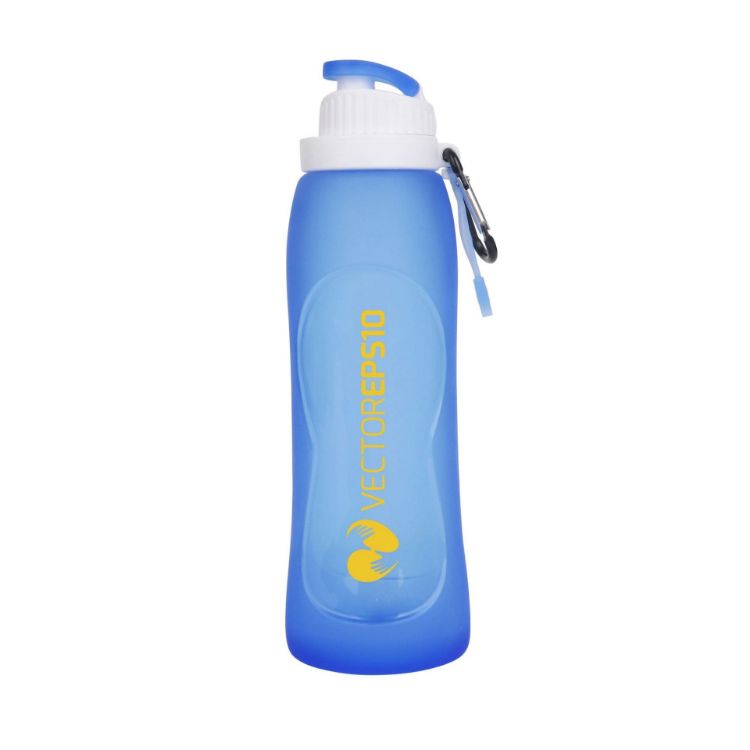 Picture of 500ml Collapsible Silicone Drink Bottle