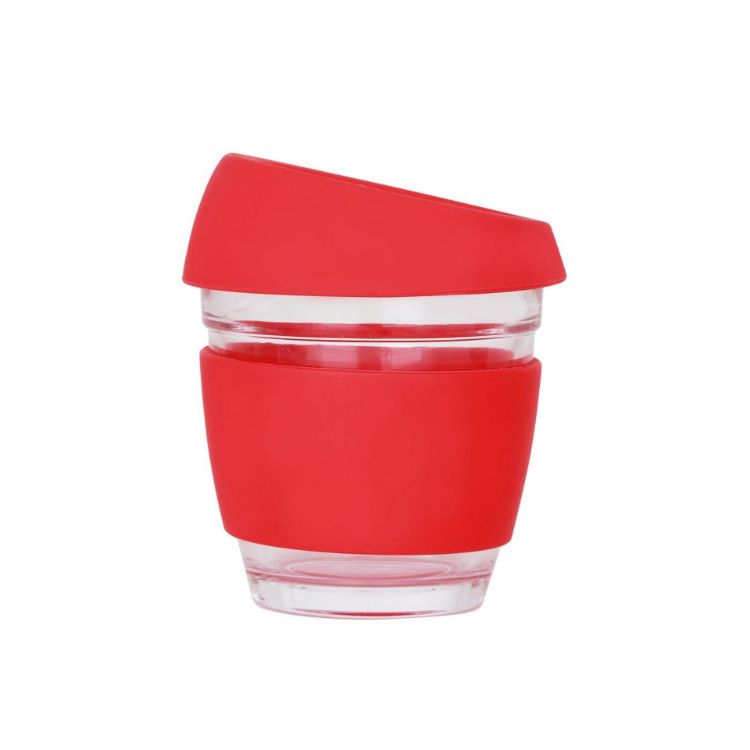 Picture of 8 OZ Reusable Glass Coffee Cup