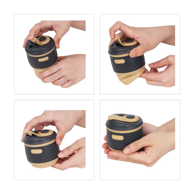 Picture of 350ml Collapsible Silicone Coffee Cup