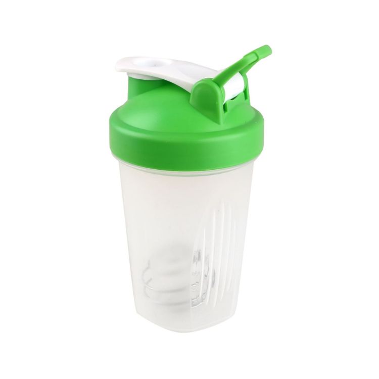 Picture of BPA Free Fitness Shaker Bottle with Loop 400ml