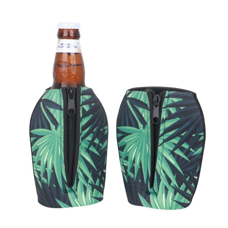 Picture of Short Bottle Cooler with Zipper