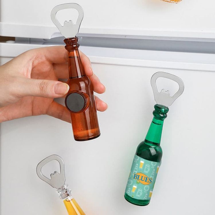 Picture of Bottle Shaped Opener with Fridge Magnet