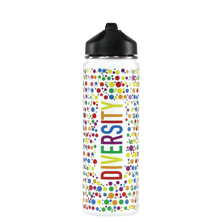 Picture of Trekk Stainless Drink Bottle with Rotary Digital Print - 700ml