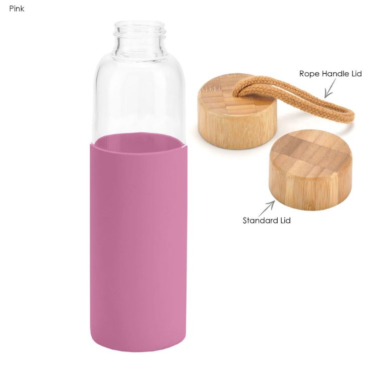 Picture of Honya Glass Drink Bottle with Sleeve