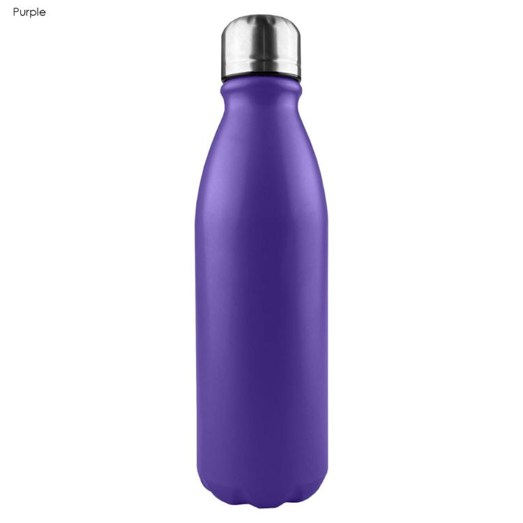 Picture of Komo Shiny Aluminium Drink Bottle Single Wall