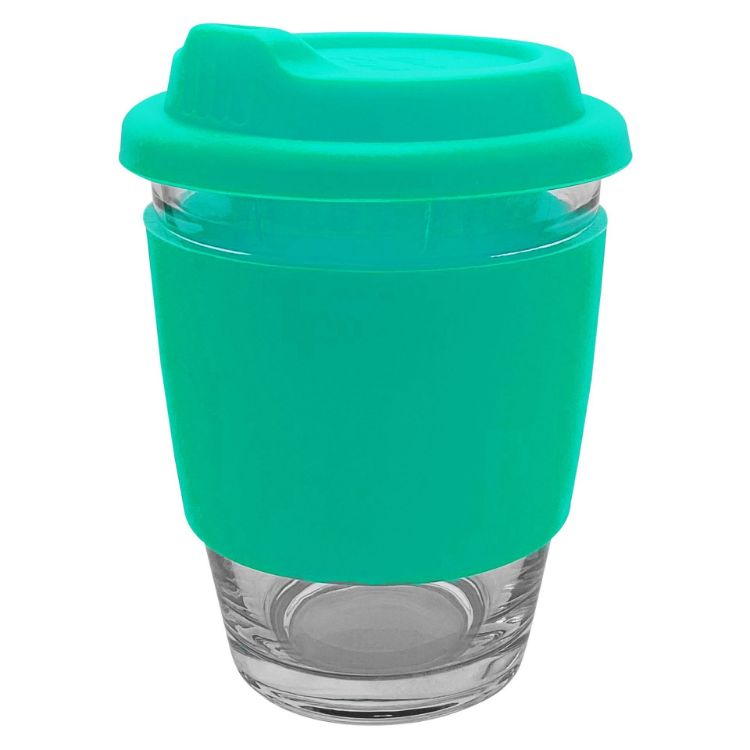 Picture of Carlo Glass Coffee Cup – Silicone Band