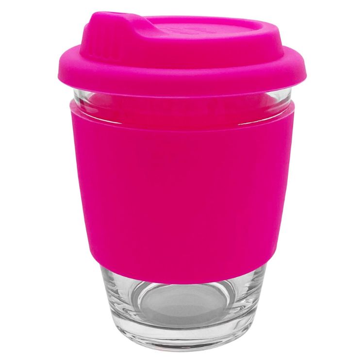 Picture of Carlo Glass Coffee Cup – Silicone Band