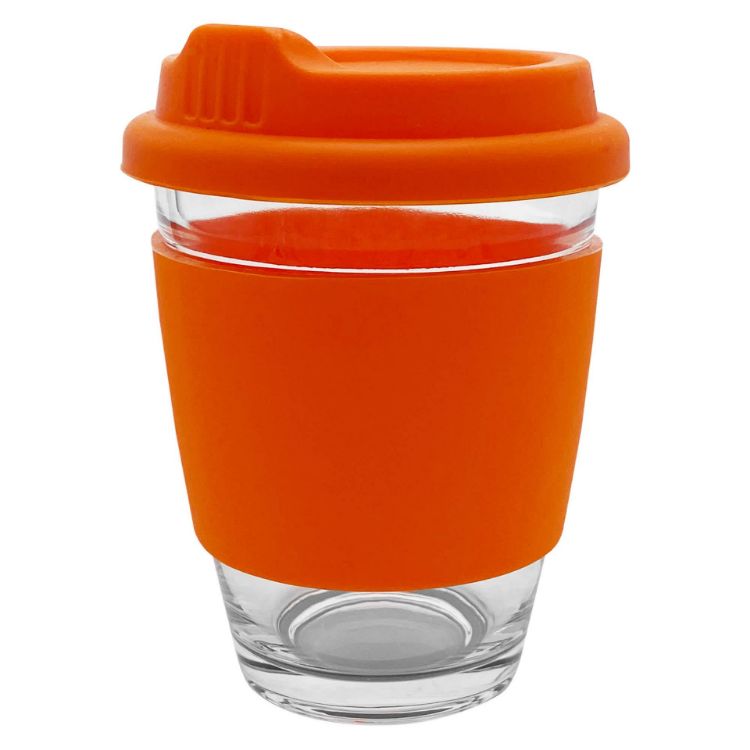 Picture of Carlo Glass Coffee Cup – Silicone Band