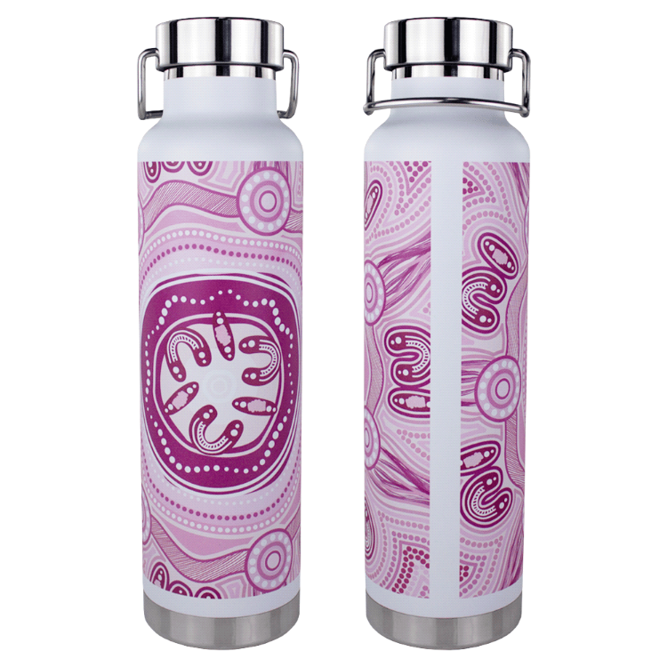 Picture of Thor Copper Vacuum Insulated Bottle with Digital Rotary Print - 650ml