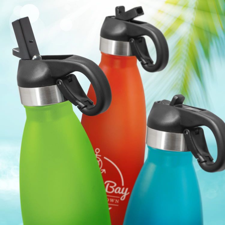 Picture of Mirage Powder Coated Vacuum Bottle - Flip Lid